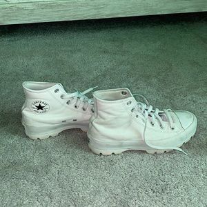 White platform converse